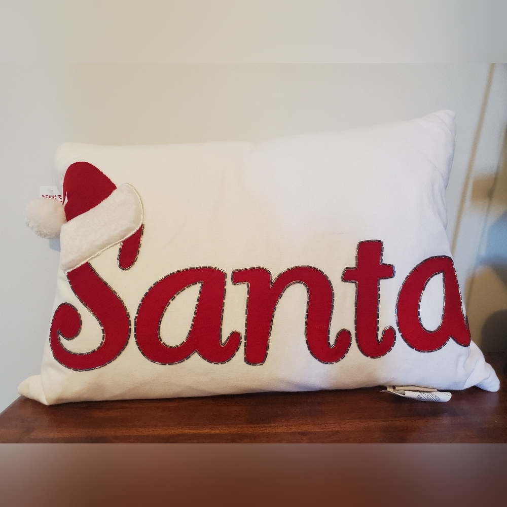 Santa christmas decorative pillow